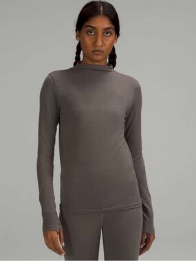 Lululemon Lab Seamless Wool-Blend Long Sleeve Shirt